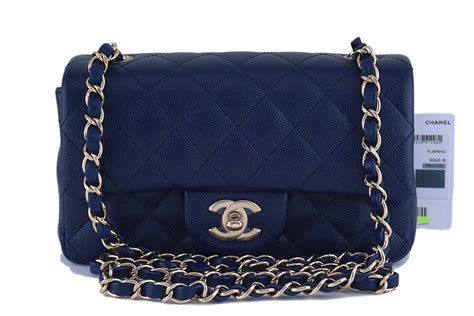 chanel mini navy quilted wool classic with nautical charms|Chanel mini handbags.